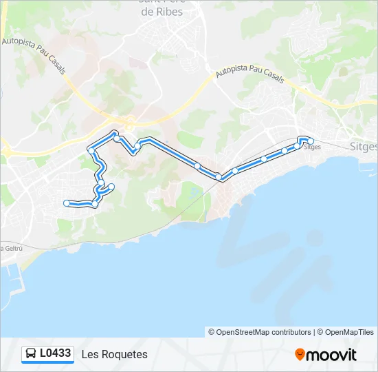 L0433 Bus Line Map