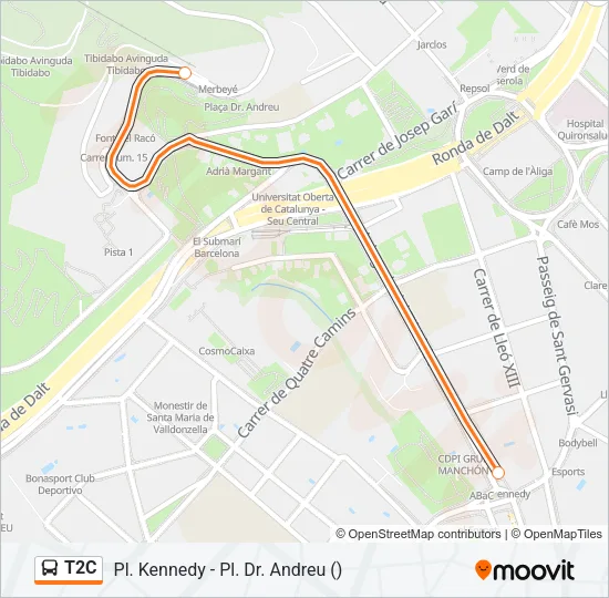 T2C  Line Map