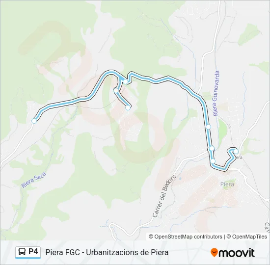 P4 Bus Line Map