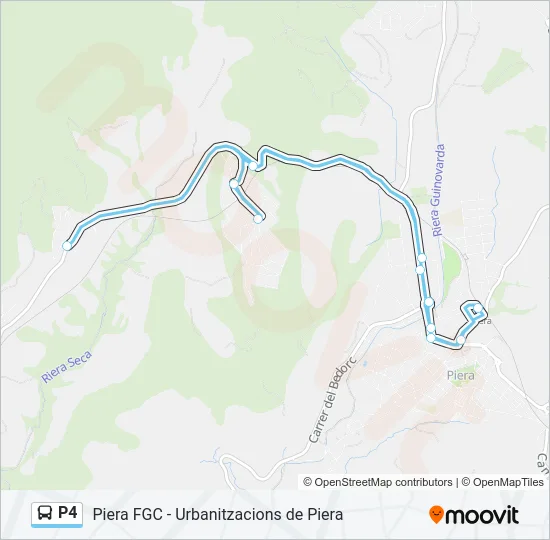 P4 Bus Line Map