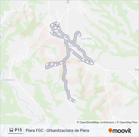 P15 Bus Line Map