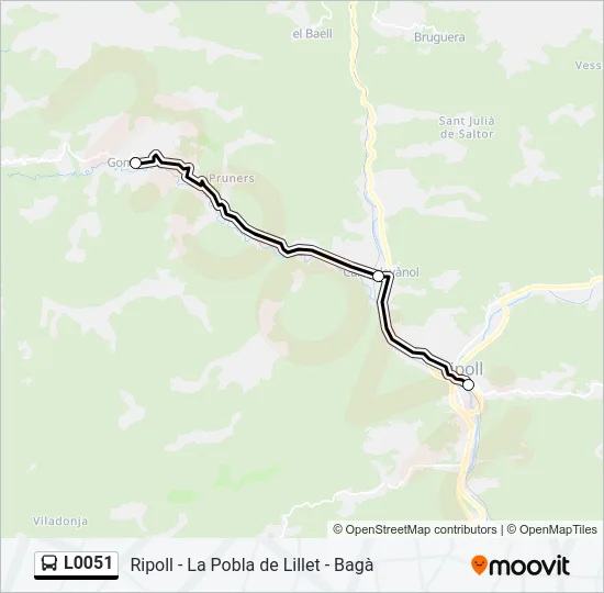 L0051 Bus Line Map