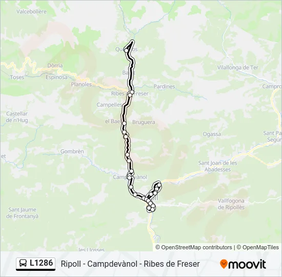 L1286 Bus Line Map