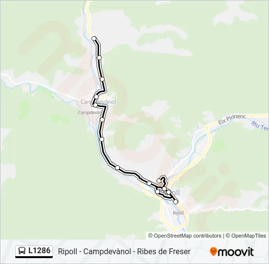 L1286 Bus Line Map