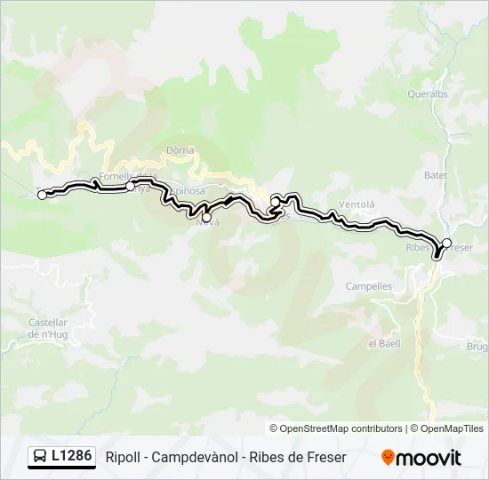 L1286 Bus Line Map