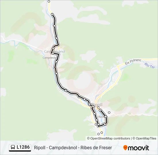 L1286 Bus Line Map