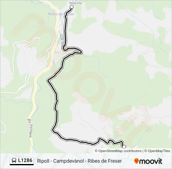 L1286 Bus Line Map
