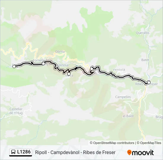 L1286 Bus Line Map