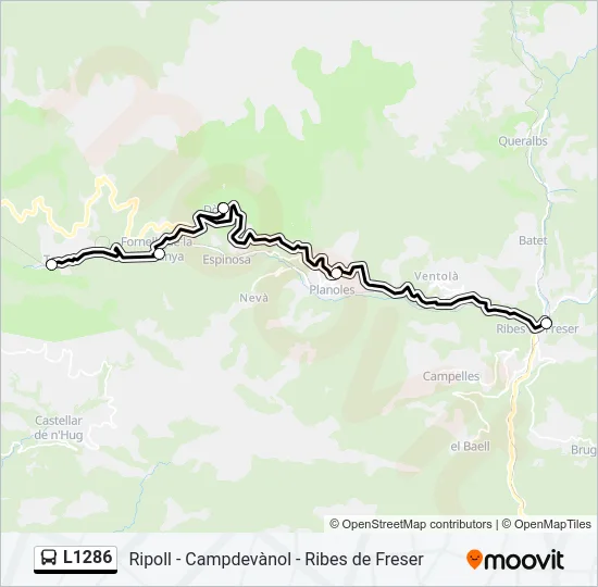 L1286 Bus Line Map