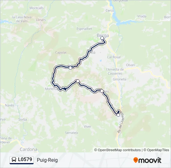 L0579 Bus Line Map