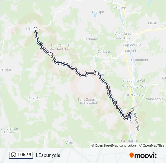 L0579 Bus Line Map