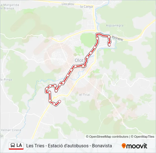 LA Bus Line Map