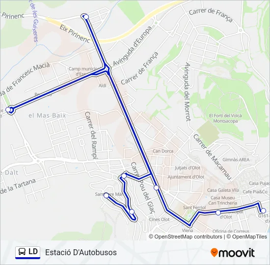 LD Bus Line Map