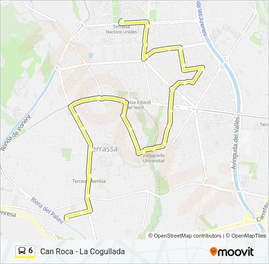 6 Bus Line Map