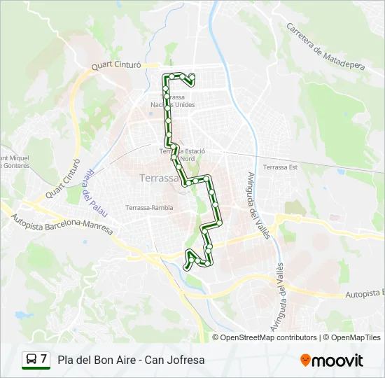 7 Bus Line Map
