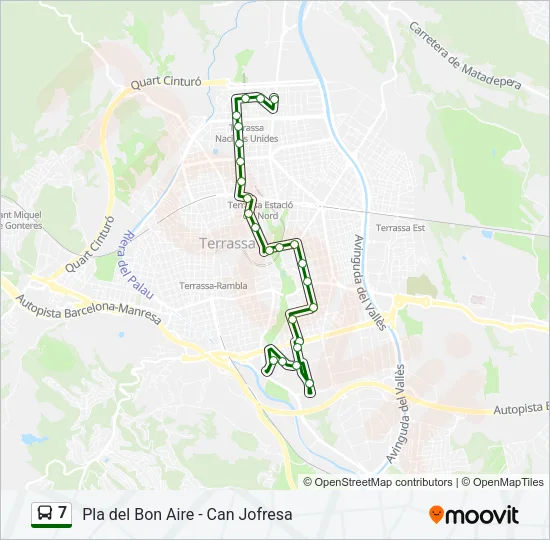7 Bus Line Map