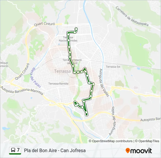 7 Bus Line Map