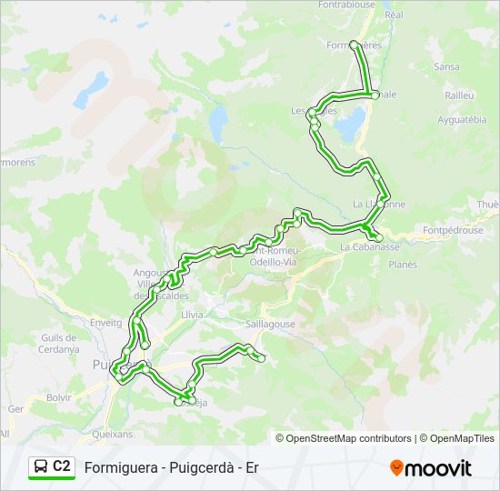 C2 Bus Line Map