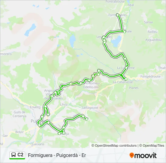 C2 Bus Line Map