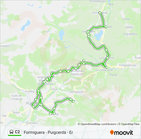 C2 Bus Line Map
