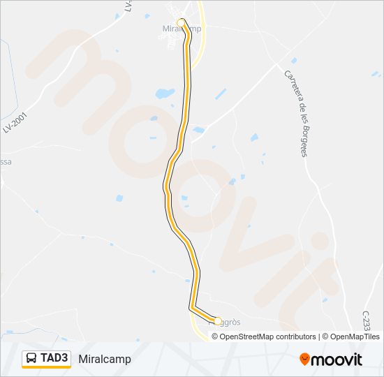 TAD3 Bus Line Map