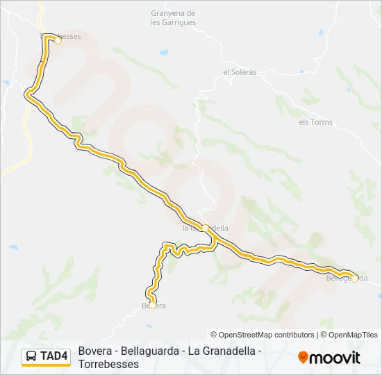 TAD4 Bus Line Map
