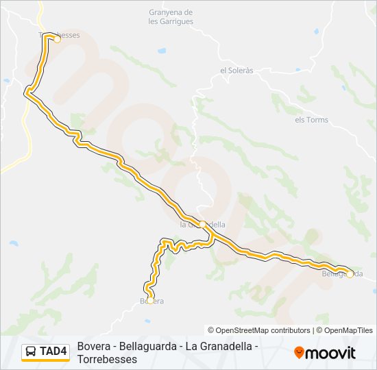 TAD4 Bus Line Map