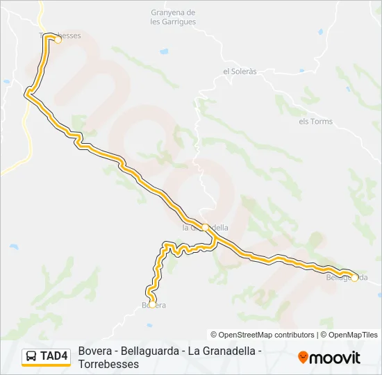 TAD4 Bus Line Map