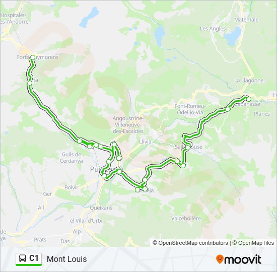 C1 Bus Line Map