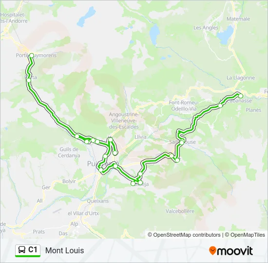 C1 Bus Line Map