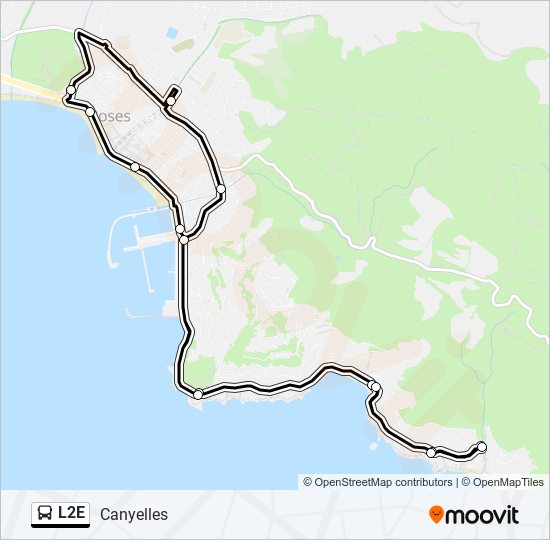 L2E Bus Line Map