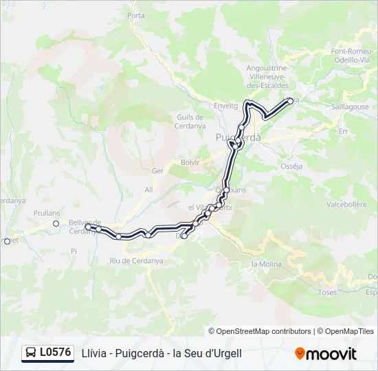 L0576 Bus Line Map