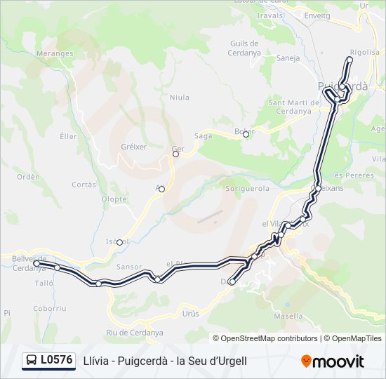 L0576 Bus Line Map