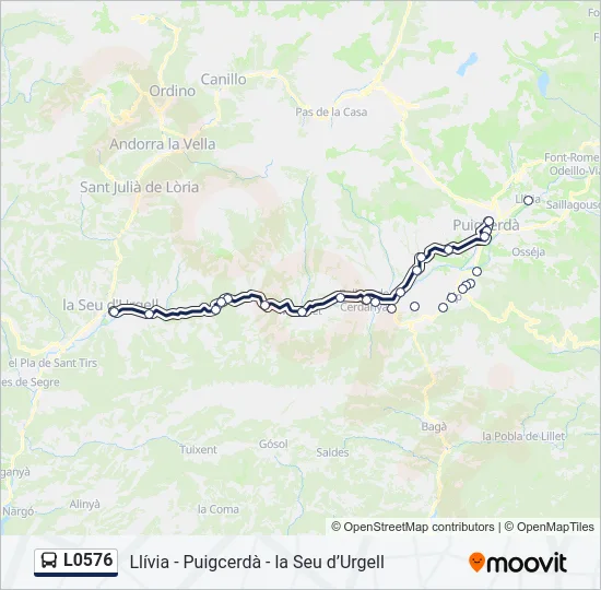 L0576 Bus Line Map