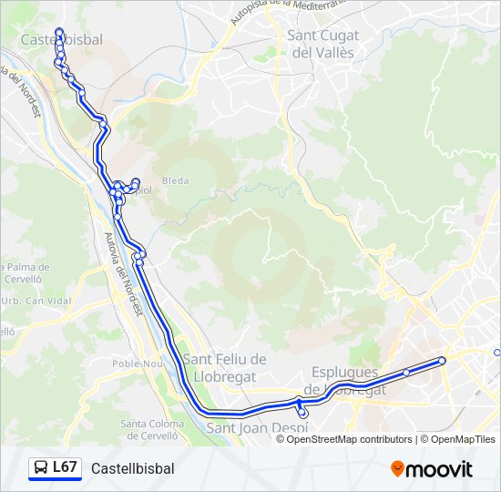 L67  Line Map