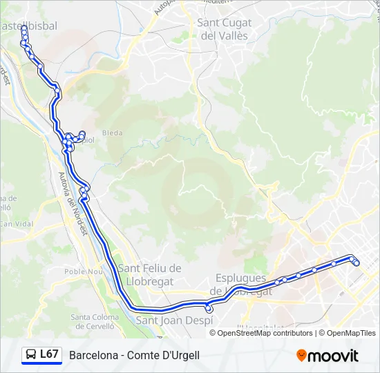 L67  Line Map