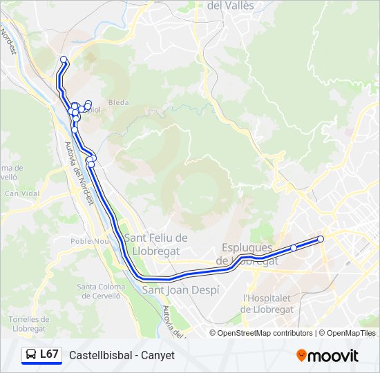 L67  Line Map