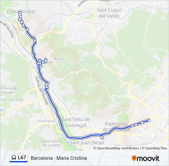 L67  Line Map