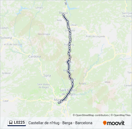 L0225 Bus Line Map