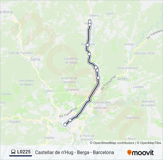 L0225 Bus Line Map