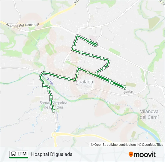 LTM Bus Line Map