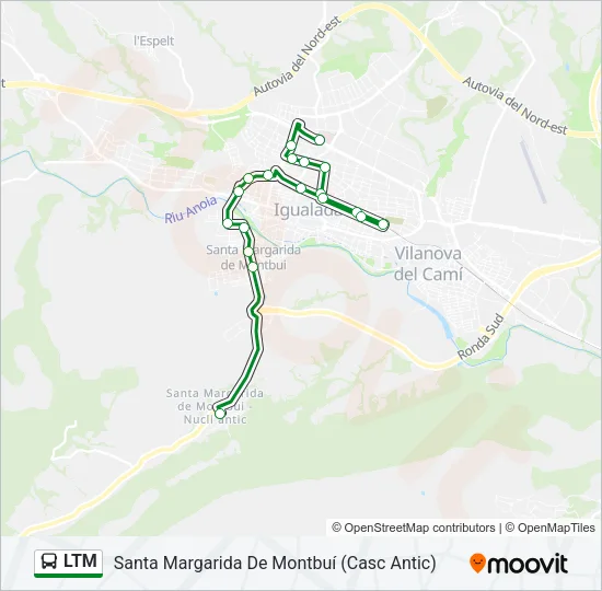 LTM Bus Line Map