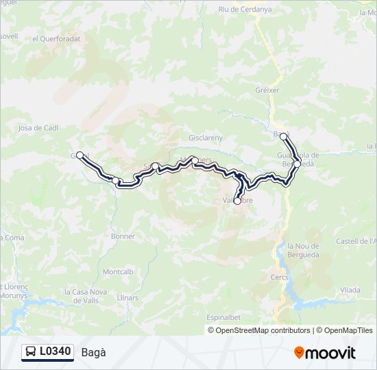 L0340 Bus Line Map