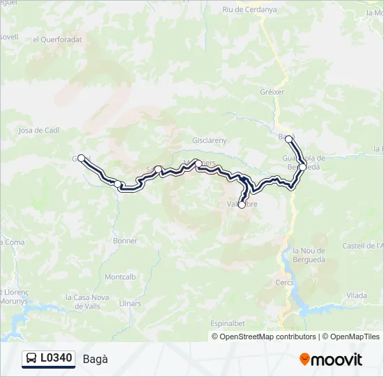L0340 Bus Line Map