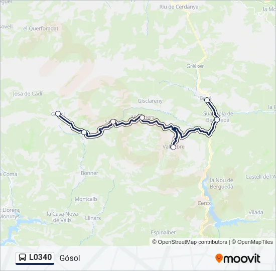 L0340 Bus Line Map