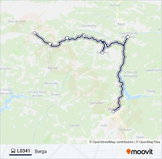 L0341 bus Line Map