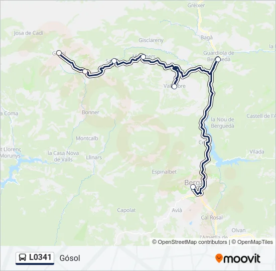 L0341 Bus Line Map