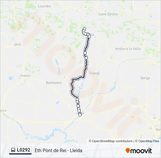 L0292 Bus Line Map