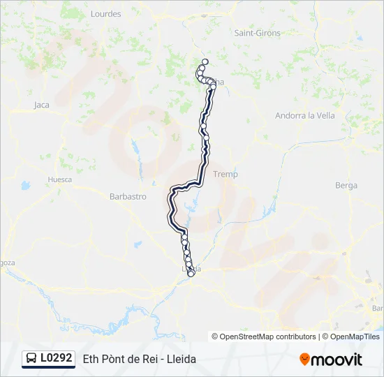 L0292 Bus Line Map