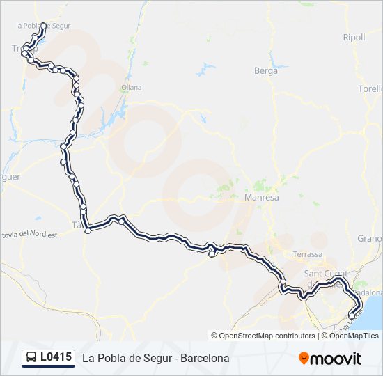 L0415 bus Mapa de línia